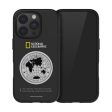 Nat Geo iPhone 16 Pro Back Cover Case | Metal Deco Hard Shell - Black Hot on Sale