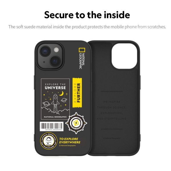 Nat Geo iPhone 15 Plus Back Cover Case | Palette Color - Universe Black Online Hot Sale