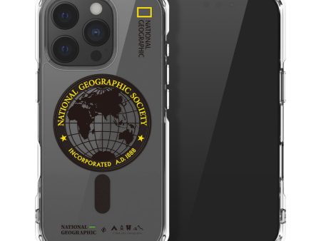 Nat Geo iPhone 16 Pro Back Cover Case | MagSafe Rugged  Global Seal - Yellow Online now