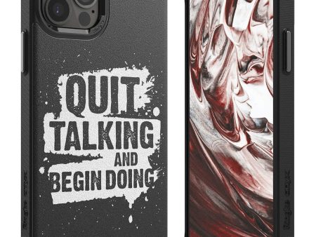 iPhone 12   12 Pro Back Cover Case | Onyx Design - Quit Talking Online