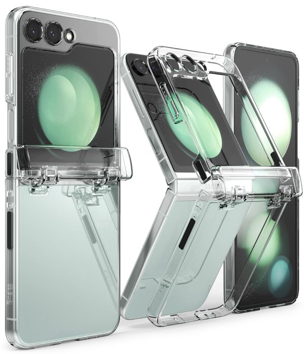 Samsung Galaxy Z Flip 5 Back Cover Case | Slim Hinge Case - Clear Online now