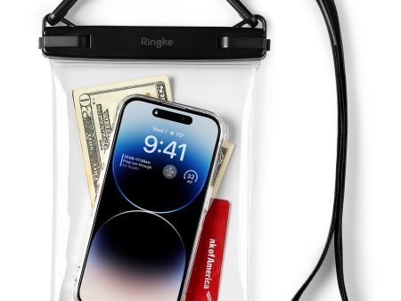 Ringke Frameless Waterproof Pouch IPX8 Underwater Phone Pouch Sealed Clear Dry Bag with Lanyard Strap Cheap