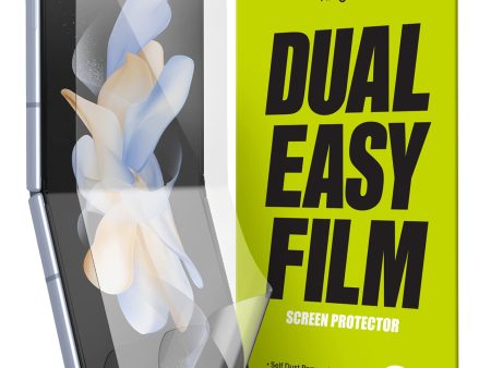 Samsung Galaxy Z Flip 4 Screen Protector Guard | Dual Easy Film - 2 Pack Online Sale