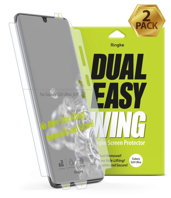 Galaxy S20 Ultra Screen Protector Film | DUAL EASY WING - 2 Pack on Sale