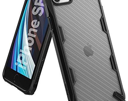 Apple iPhone SE (2nd generation) Back Cover Case | Fusion X Design Carbonfiber Black Discount