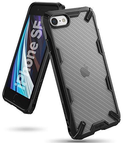 Apple iPhone SE (2nd generation) Back Cover Case | Fusion X Design Carbonfiber Black Discount