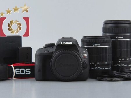 Count 1,823  Canon EOS Kiss X7   Rebel SL1   100D 18.0 MP 18-55 55-250 Lens kit Discount