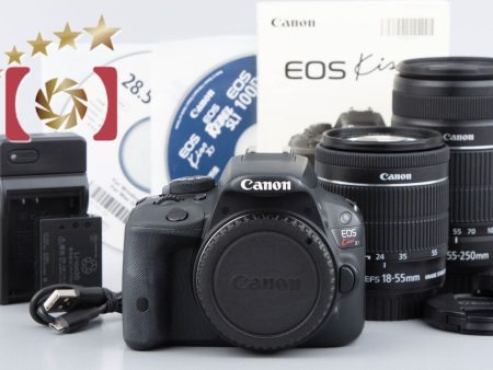 Canon EOS Kiss X7   Rebel SL1   100D 18.0 MP DSLR EF-S 18-55 55-250 Lens kit Sale