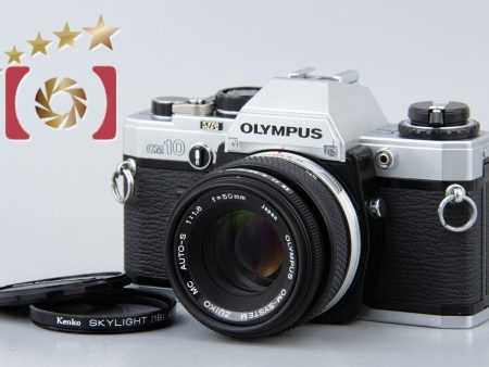 Olympus OM10 Silver 35mm SLR Film Camera + ZUIKO MC AUTO-S 50mm f 1.8 Discount